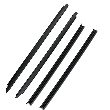 Fairchild Industries 2007-2018 Wrangler Front Inner & Outer Belt Weatherstrip 4 Pc Kit KD2077